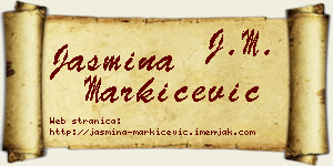 Jasmina Markićević vizit kartica